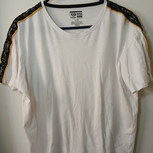 (#213) White Phat Farm Tee With Shoulder Decor Size Large